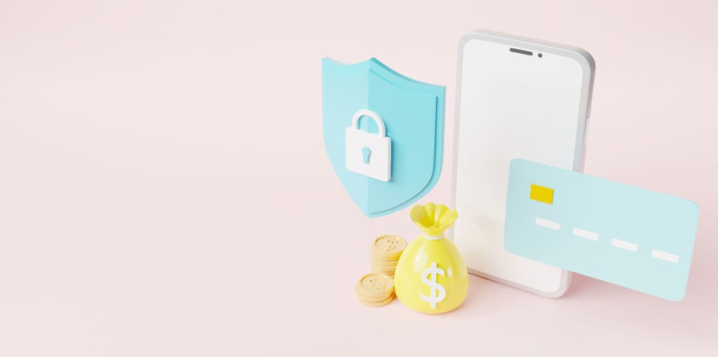 stockphotoscom-1920668 Secure mobile banking with credit card